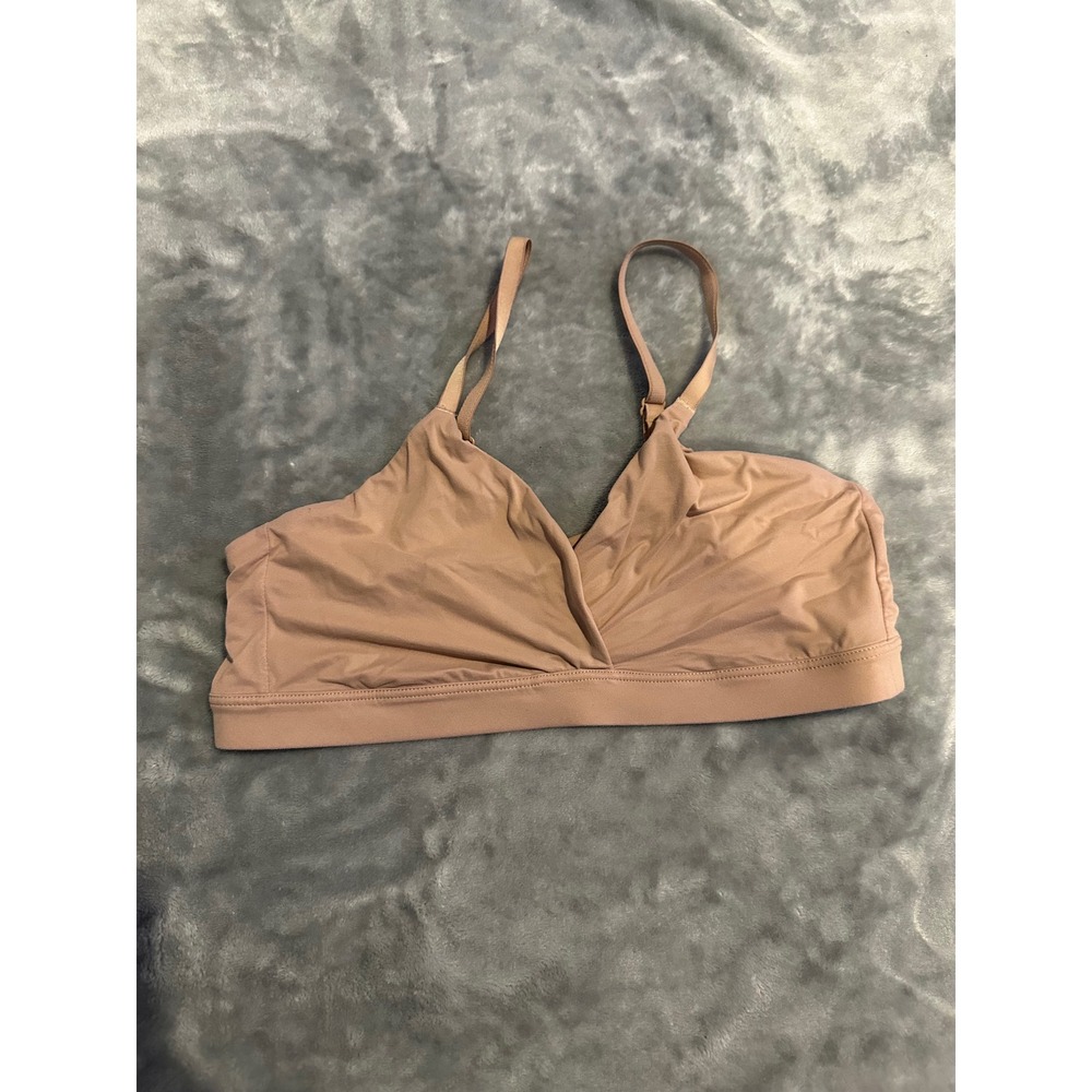 GapBody Bralette Womens S Tan Live-In Pretty Crossover Wireless Adjustable Strap